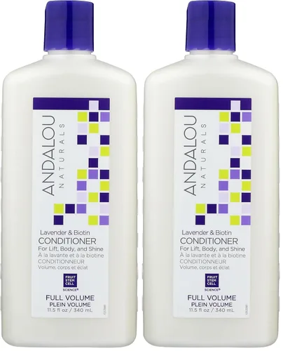 Vista 9 de Andalou Naturals Acondicionador de volumen completo de lavanda y biotina, 11.5 onzas