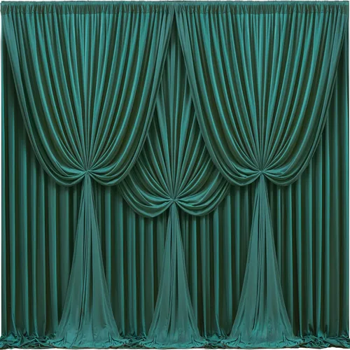 Vista 27 de Cortinas de fondo azul bebé de 8 x 10 pies para bodas, cortinas de fondo de poliéster sin arrugas, para baby shower, fiestas de cumpleaños