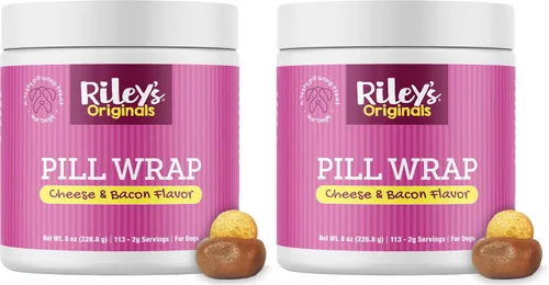 Vista 11 de Riley's Pastillero para perros – Pasta de pastillas de queso y tocino para perros – 4.2 oz