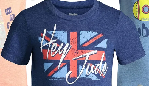 Vista 7 de Lyrics by Lennon and McCartney Paquete de 5 camisetas gráficas de bebé a niño grande