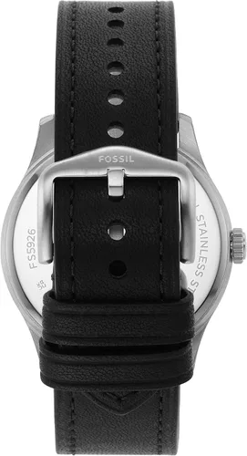 Vista 7 de Fossil Dayliner - Reloj de cuarzo minimalista delgado de acero inoxidable y cuero para hombre