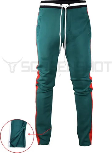 Vista 5 de SCREENSHOT - Pantalones deportivos para hombre, estilo hip hop, de alta calidad, ajustados, cómodos, atléticos, para entrenamiento, moda urbana