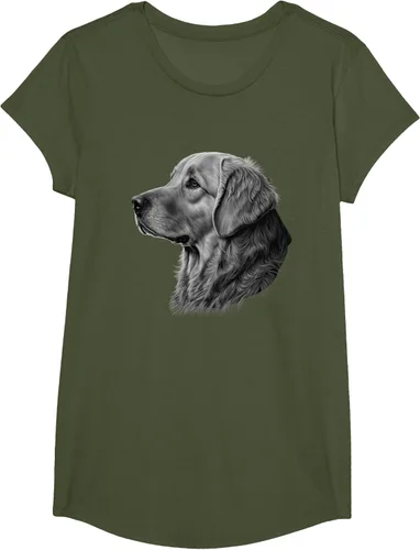 Vista 62 de Camiseta divertida Golden Retriever, Negro