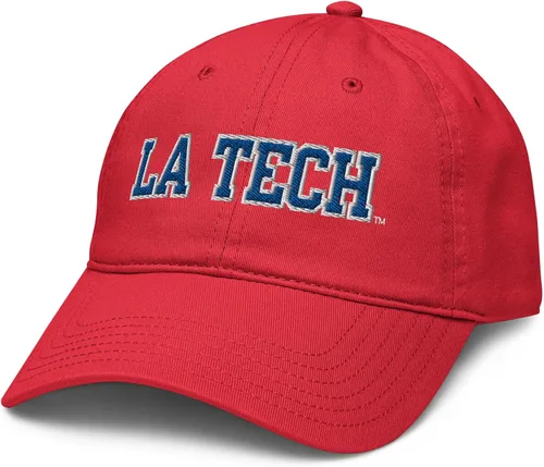 Vista 5 de Elite Authentics Louisiana Tech Bulldogs Bold - Gorra de béisbol ajustable con licencia oficial Gris asfalto