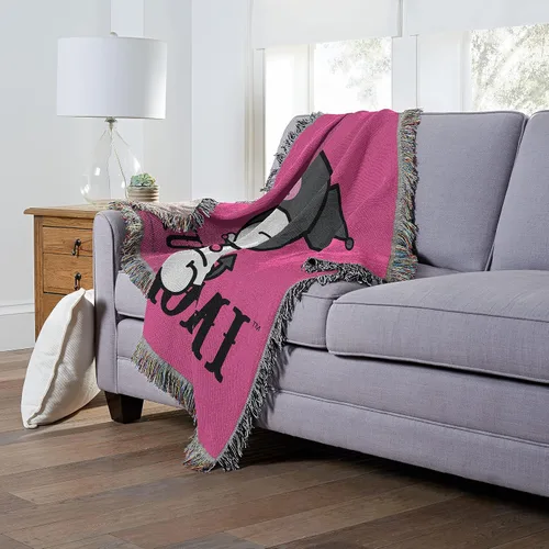 Vista 5 de Northwest Manta tejida para tapiz, 48 x 60 pulgadas, Kuromi So Sassy Kuromi Tan Sassy