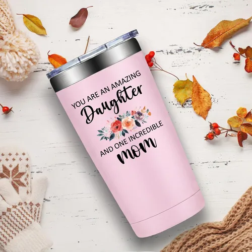 Vista 5 de Grifarny Daughter Gifts from Mom, Dad - Mothers Day, Valentines Day Gifts for Daughters Adult - You are an Amazing Daughter Tumbler 20 oz