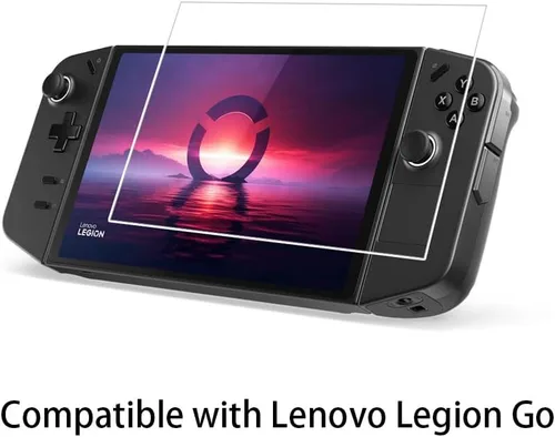 Vista 2 de Walieoka - Protector de pantalla compatible con Lenovo Legion Go, película protectora de vidrio templado de dureza 9H, resistente a los arañazos