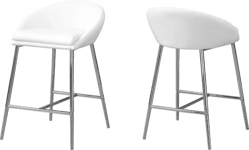 Vista 5 de Monarch Specialties I BARSTOOL, Blanco