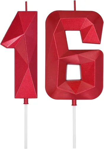Vista 146 de DERVENTA Vela Grande de Cumpleaños Número 3D Verde Luminoso de 3.7 Pulgadas Celebración de Fiesta Aniversario Decoración Adorno para Pastel 1 Pieza