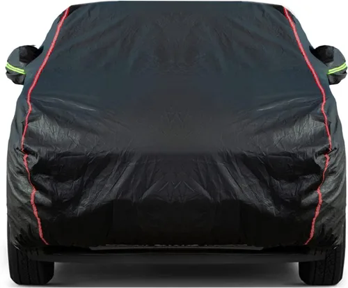 Vista 30 de Funda de Coche Transpirable de Nuevo Material, Funda Impermeable para Coche, Puertas con Candados y Cremalleras, Protección UV Impermeable