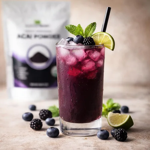 Vista 4 de Mayan's Secret - Polvo orgánico de acai liofilizado - 4 oz (114 g) Perfecto para batidos, cuencos, postres y bebidas Superalimento Antioxidante
