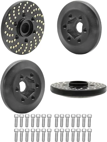 Vista 13 de 4 pesos de rueda de latón, adaptador de cubo hexagonal de rueda de latón 1/10 para llantas Beadlock de 1.9 pulgadas/2.2 pulgadas para llantas
