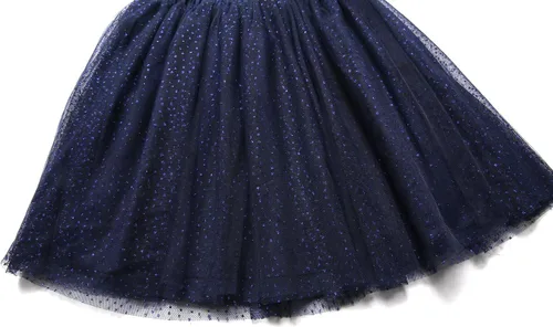 Vista 4 de Bonny Billy Falda clásica con tutú brillante de tul para niñas