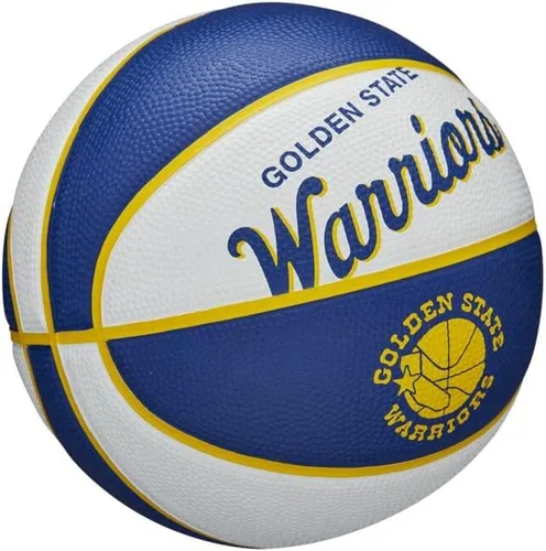 Vista 2 de Wilson NBA Team Retro Mini Balones de Baloncesto - Tamaño Mini - 3" Golden State Warriors