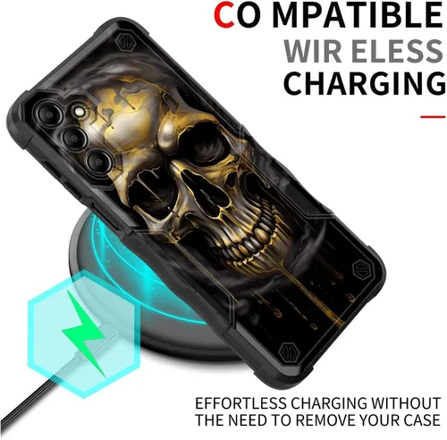 Vista 242 de Funda para Galaxy A14 5G, [Doble Capa][Protección contra Caídas de Grado Militar de 10 Pies] [Antideslizante] Funda Resistente a Prueba de Golpes
