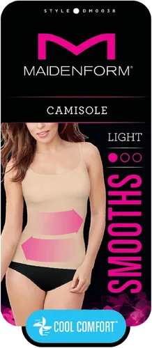 Vista 2 de Maidenform Camisola para mujer Cover Your Bases SmoothTec Shapewear DM0038 Blanco