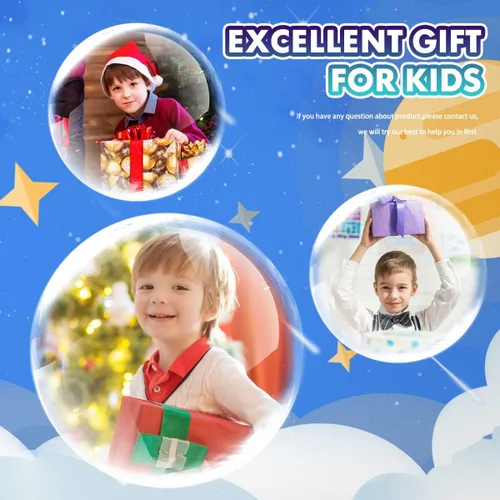 Vista 5 de YOYTOO Billetera para niños de 4 a 18 años de edad, triple pliegue, billeteras de lona para niños, novedosas carteras, regalos para niños, Space