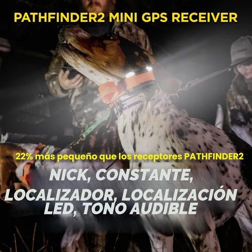 Vista 4 de Dogtra PATHFINDER2 MINI Receptor adicional, collar de seguimiento de perros GPS negro para perros de 25 libras y más, rango de 4 millas, conector