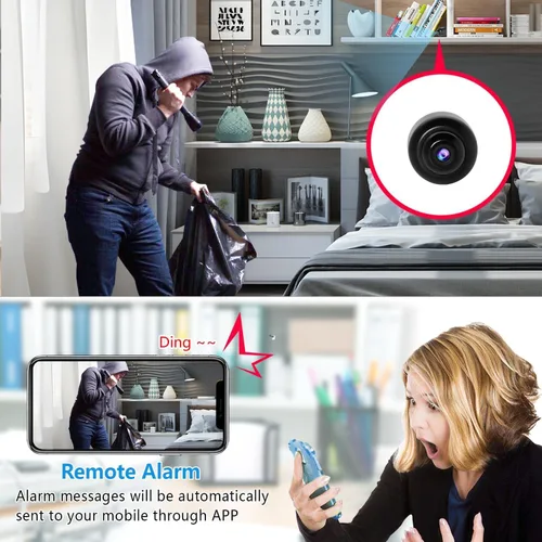 Vista 5 de 【Free 64G】Smallest Wireless WiFi Camera,HD1080P Mini Camera,Portable Security Camera,Smart Home Baby Monitor Camera with Night Vision,Motion