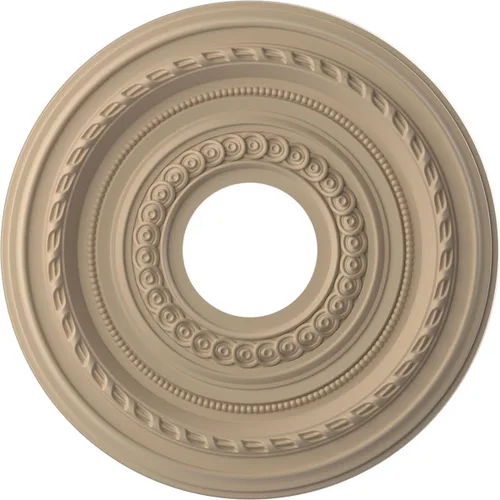 Vista 26 de Ekena Millwork CMP10CO Cole Medallón de techo de PVC termoformado (se adapta a toldos de hasta 4 1/4"), 10 "OD x 3 1/2" ID x 3/4" P