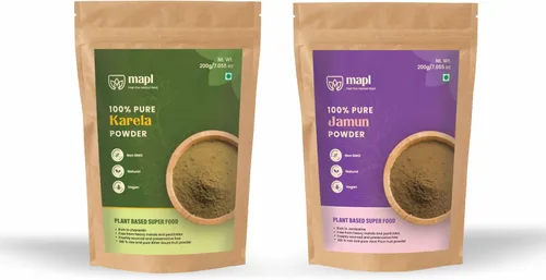 Vista 10 de MAPL Amla Powder (7.05 oz) – Superalimento indio orgánico para el cuidado del cabello Grosella espinosa india/polvo de amalaki 100% puro Apoya