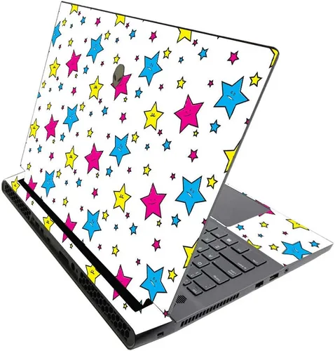 Vista 693 de MightySkins - Skin brillante con purpurina para Alienware M17 R3 (2020) y M17 R4 (2021) - Diversión de los años 90 Acabado duradero con purpurina