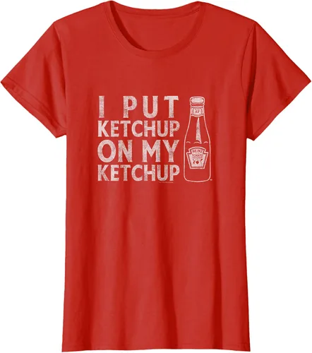 Vista 3 de Heinz Tomato Ketchup I Put Ketchup On My Ketchup - Camiseta envejecida, Negro