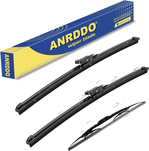 Vista 38 de ANRDDO Limpiaparabrisas de repuesto de fábrica para Audi A6 C6 S6 A6 2005-2011 Juego de limpiaparabrisas de 22"+22" con bloqueo superior