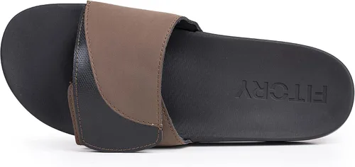 Vista 4 de FITORY Mens Slides Sandals, Comfort Adjustable Slippers with Arch Support for Beach
