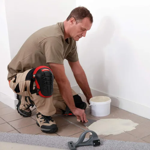 Vista 7 de WORKPRO Rodilleras para el trabajo, rodilleras de construcción con cojín ergonómico de gel y acolchado de espuma para jardinería, carpintería
