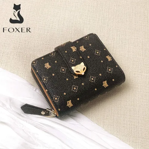 Vista 6 de FOXER Carteras pequeñas para mujer monederos con cremallera para tarjetas de crédito Classic