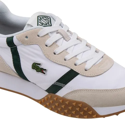 Vista 6 de Lacoste Tenis L-Spin Evo para hombre Blanco y verde oscuro