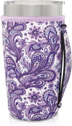 Vista 119 de Fundas Aislantes de Neopreno Portavasos con Asa para Vasos Tumbler de 20oz, Funda Reutilizable para Café Helado Para Tazas de Café de 30oz - 32oz