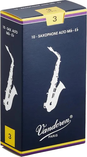 Vista 5 de Vandoren SR263R Saxo Alto Java Red Cañas Strength 3 con Vandoren SR213 Saxo Alto Cañas Tradicionales Strength 3