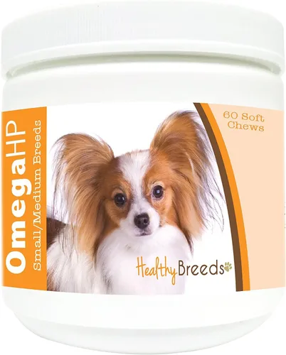 Vista 71 de Healthy Breeds Affenpinscher Omega HP - Masticables suaves para piel y pelaje, 60