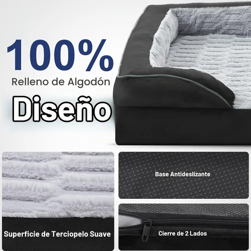 Vista 4 de FURTIME Cama Ortopédica para Perros para Perros Pequeños - Camas de Sofá para Perros Pequeños Lavables, Cama de Sofá de Espuma de Apoyo