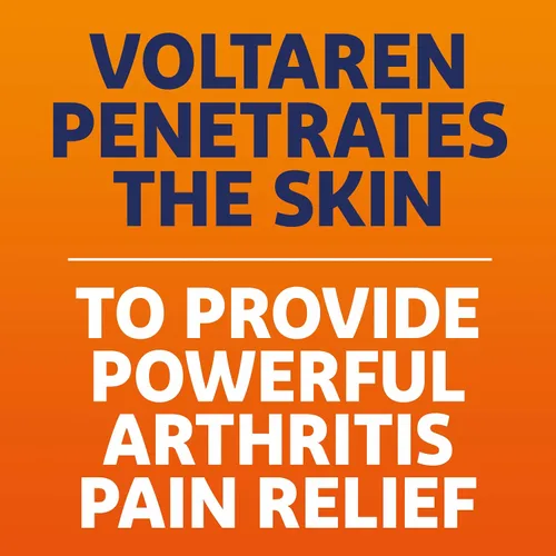Vista 4 de Voltaren Gel para aliviar el dolor de artritis, diclofenaco sódico, 1% (AINE), potente analgésico clínicamente probado con tapa superior fácil