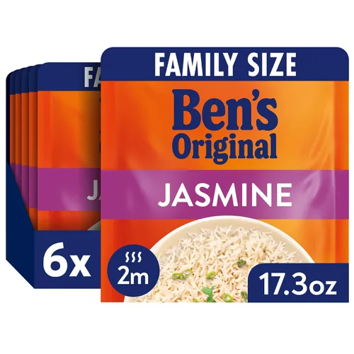 Vista 15 de BEN'S ORIGINAL READY RICE - Arroz basmati, tamaño familiar, bolsa de 17.3 onzas (paquete de 6)