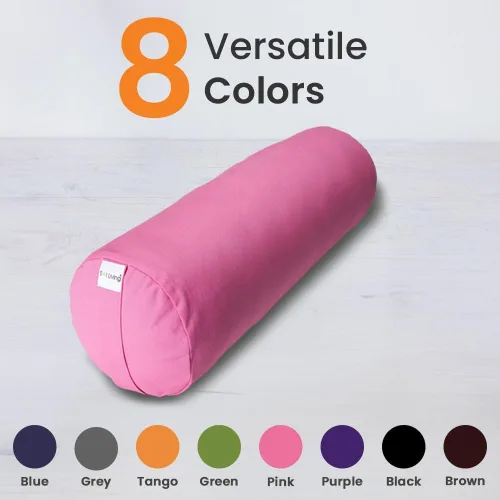 Vista 127 de Sol Living Almohada de yoga rectangular para meditación, accesorios de meditación de algodón, almohada de meditación restaurativa de yoga, almohada