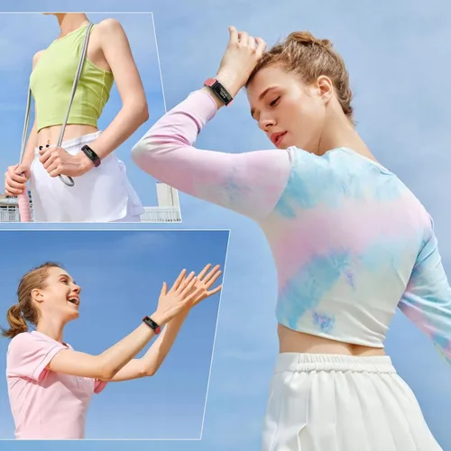 Vista 6 de Vodtian Paquete de 4 Correas Compatibles con Fitbit Inspire 3/Inspire 2/Inspire/Inspire HR/Ace 3/Ace 2, Correas de Nylon Elásticas Ajustables