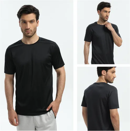 Vista 2 de Camisetas para hombre, paquete de 5 camisetas de manga corta4 unidades de manga larga, camisetas de entrenamiento para gimnasio, atletismo, correr