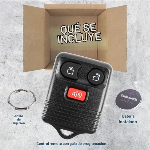 Vista 2 de KeylessOption Llavero de Repuesto de 3 Botones para 2005 2006 2007 2008 2009 2010 2011 2012 2013 2014 2015 Ford F150 Explorer Ranger Mustang Lincoln