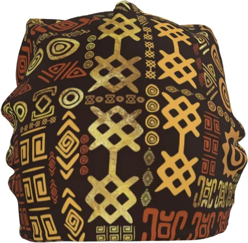 Vista 26 de Gorro africano holgado para adultos, tejido elástico, de calavera, gorro de invierno para exteriores para mujeres y hombres