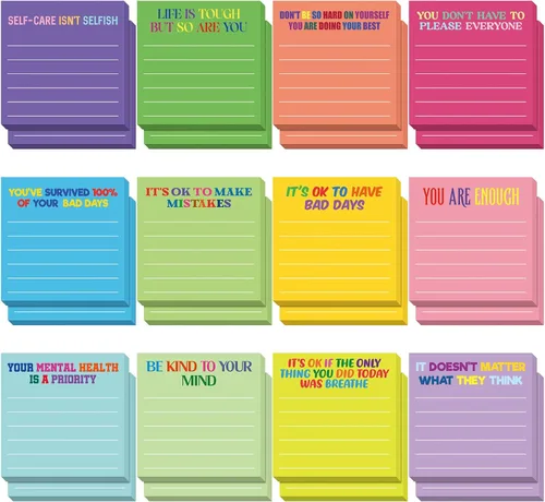 Vista 60 de Yinder 12 notas adhesivas inspiradoras, bonitas notas adhesivas motivacionales, regalos de agradecimiento a los empleados, a granel para profesores