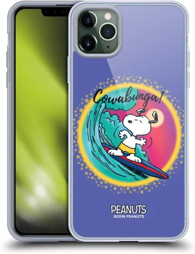 Vista 163 de Head Case Designs Funda de gel con licencia oficial de Peanuts Beach Surf Snoopy Boardwalk Airbrush [protección de grado militar] compatible