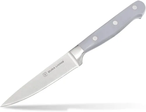 Vista 17 de DURA LIVING Juego de 2 cuchillos de cocina de alta calidad, cuchillo utilitario ultraafilado de 5 pulgadas y cuchillo de pelar de 3.5 pulgadas