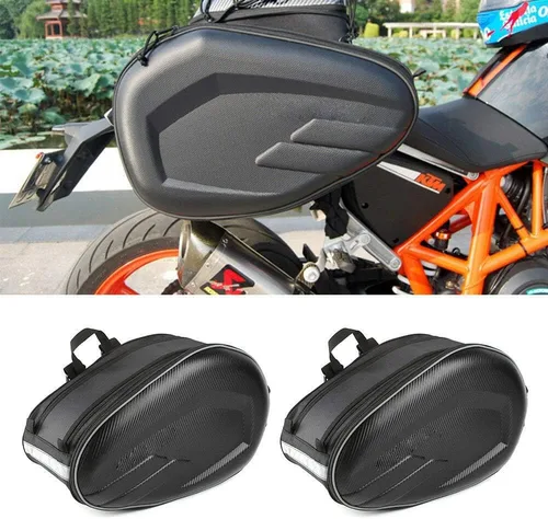Vista 4 de Bolsas de sillín de motocicleta, Bolsas de sillín Powersports, Bolsa de equipaje impermeable, Bolsa de almacenamiento de casco de cara completa