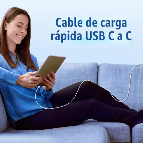 Vista 6 de Cable de carga rápida USB C a C, paquete de 3 [3 pies + 6 pies + 10 pies] cable de carga tipo C a C largo para Apple iPhone 17 Pro Max/17 Pro/16