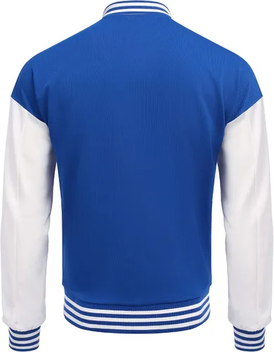 Vista 5 de COOFANDY Chaqueta Varsity para hombre ajuste regular casual letterman béisbol chaquetas de bomber