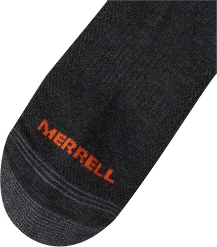 Vista 2 de Merrell Men's and Women's Recycled Everyday Half Cushion Socks-3 Pair Pack-Repreve Hiking Arch Support and Breathable Mesh